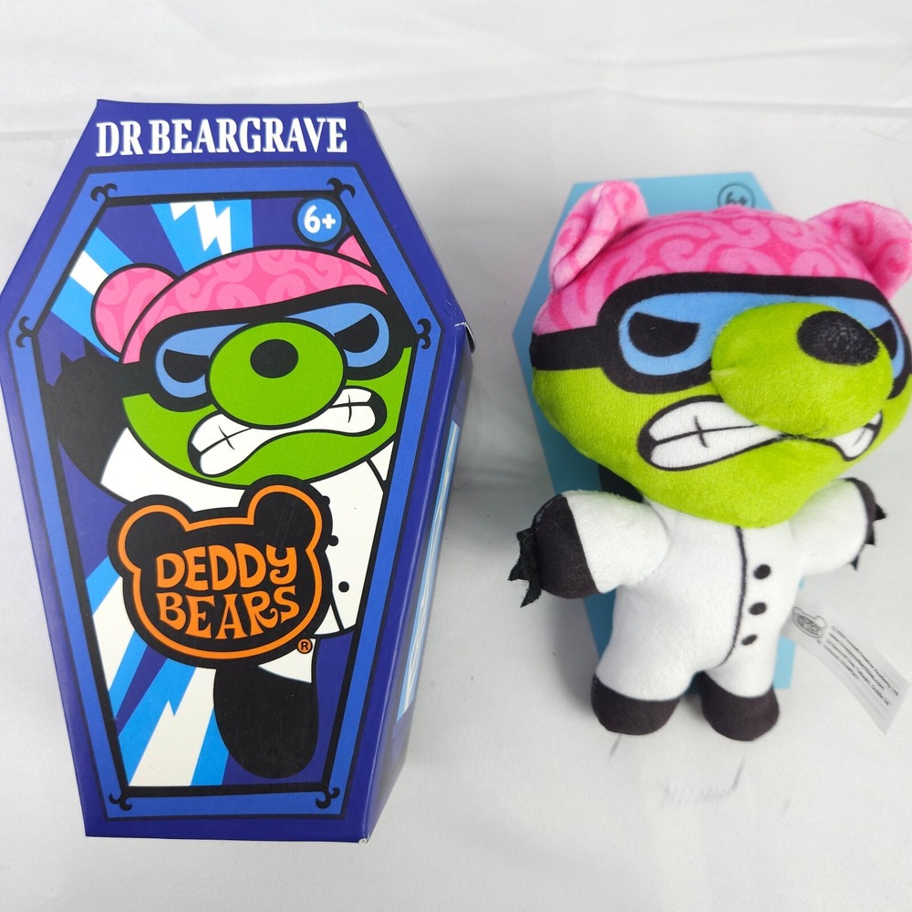 Deddy Bears Dr Beargrave Series 3 5" Plush Coffin Box‎ NIB